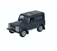 Oxford Diecast 76LRDF006 Land Rover Defender 90 Black OO Gauge