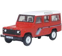 Oxford Diecast 1:76 Land Rover Defender LWB St. Wagon Masai Red Collectable model 76DEF018