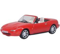 Oxford Diecast 76MAZ001 Mazda MX5 MK1 Open Classic Red OO Gauge