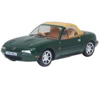 Oxford Diecast 1:76 Mazda MX5 Mk1 Soft Top British Racing Green Diecast Model 76MAZ002