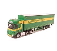 Oxford Diecast 76MB006 Mercedes Actros GSC Curtainside Sparks Transport