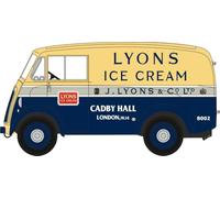 Oxford Diecast 76MJ013 Morris J Van Lyons Ice Cream OO Gauge