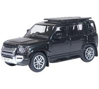 Oxford Diecast Collectable Model New Land Rover Defender 110 Explorer 1:76 Santorini Black