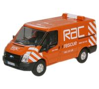 Oxford Diecast 76FT003 RAC New Ford Transit Van (L.Roof)