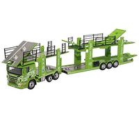 Oxford Diecast Scania Evi 6 Car Transporter - Green Tiger