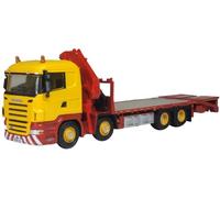 Oxford Diecast 1:76 Scania Crane Lorry Yellow Collectable model 76SCL005