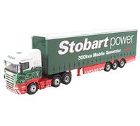 Oxford Diecast Scania Highline Curtainside - Stobart Power