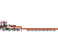 Oxford Diecast 76SCA05LL Scania Topline Nootebom Low Loader Smiths - Bridgend 1:76 Scale Model