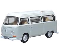 Oxford Diecast 1:76 VW Bay Window Camper Silver Grey/White Collectable model 76VW032