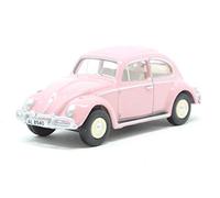 Oxford Diecast 76VWB011HK Volkswagen Beetle Pink HK Registration