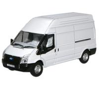 Oxford Diecast Model Transit LWB High 1:76 White 76FT006