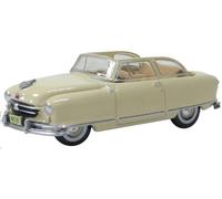 Oxford Diecast 1:87 1950 Nash Rambler Custom Landau Convertible Open Champagne Ivory Collectable model 87NR50002