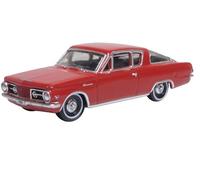 Oxford Diecast 1:87 1965 Plymouth Barracuda Medium Red Collectable model 87PB65002