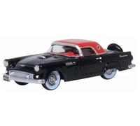 Oxford Diecast 1:87 Raven Black/Fiesta Red Ford Thunderbird 1956 Collectable model 87TH56008