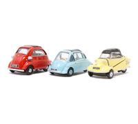 Oxford Diecast 3 Piece Bubble Car Set - 1:76 Scale
