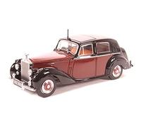 Oxford Diecast 43RSD001 Rolls Royce Silver Dawn/Std Steel Maroon/Black 1:43 Scale Diecast Model Car, Compatible with O Model Railways, Age 14+