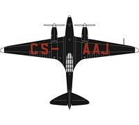 Oxford Diecast 72COM005 DH88 Comet CS-AAJ - Salazar - Portugal