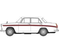 Oxford Diecast 76ACF007 Austin Cambridge Snowberry White/Maroon OO Gauge