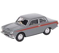 Oxford Diecast 76COR1008 Ford Cortina MkI Lombard Grey/Red