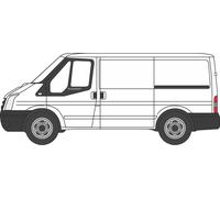 Oxford Diecast 76FT036 Ford Transit Mk 5 SWB Low Roof Frozen White