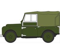 Oxford Diecast 76LAN188024 Land Rover Series I 88'' Canvas Bronze Green Plimsoll