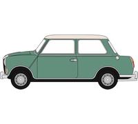 Oxford Diecast 76RE003 Riley Elf Cumberland Green/Old Englsh White