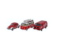 Oxford Diecast 76SET60CC 3 Piece VW Set Coca Cola