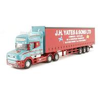 Oxford Diecast 76TCAB003 Scania T Cab Topline Curtainside J H Yates and Sons Ltd
