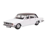 Oxford Diecast Triumph 2500 Sebring White 1:76 Scale Diecast Model Car for Adults and Older Children