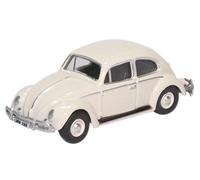 Oxford Diecast VW Beetle - Lotus White 1:76 Scale Model Car for Adult Collectors