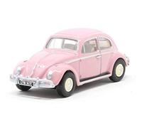 Oxford Diecast 76VWB011UK Volkswagen Beetle Pink UK Registration