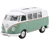Oxford Diecast VW T1 Camper 76VWS002 Turquoise/White 1:76