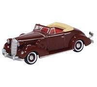 Oxford Diecast 87BS36003 Buick Special Convertible Coupe 1936 Cardinal Maroon