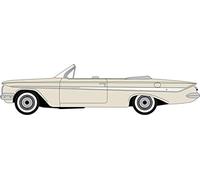 Oxford Diecast 87CI61005 Chevrolet Impala 1961 Almond Beige/White