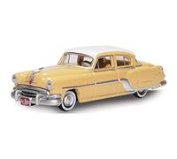 Oxford Diecast 87PC54002 Pontiac Chieftain 4 Door 1954 Winter White/Maize Yellow