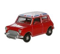 Oxford Diecast Classic Mini - Tartan Red/Union Jack