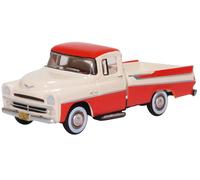 Oxford Diecast Dodge D100 Sweptside Pick Up 1957 Tropical Coral and Glacie 1:87