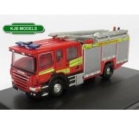 Oxford Diecast N Gauge Model Scania Pump Ladder Surrey Fire & Rescue NSFE007 1:148 Busch