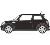 Oxford Diecast NNMN003 New Mini Cooper S Midnight Black