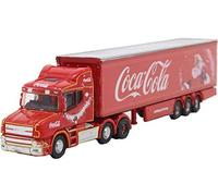 Oxford Diecast NTCAB007CC Scania T Cab Box Trailer Coca Cola Xmas