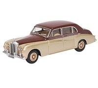 Oxford Diecast Rolls Royce Phantom V - Burgundy/Silver - 1:76 Scale OO Gauge - Model Car - Toy Car - Classic Luxury Cars - Adults, Model Railway Enthusiasts, Collectors - Unisex - All Ages