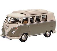 Oxford Diecast 76VWS006 VW T1 Camper Mouse Grey/ Pearl White 1:76 Scale Model