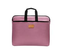 Oxford Document Bag with Handle, A4 Paper Size Oxford Document Wallet Briefcase Accordion Folder Storage Bag, Suitable for School Home Business 12X15 inches (Blue) (Pink)