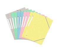 Oxford Document Wallets A4, Assorted Pastel Colours, Pack of 10