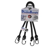 Oxford - Double Bungee Strap System: 24'/600mm Black (OX715)