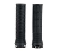 Oxford Driver Lock-on MTB Grips - Dual Profile for Outstanding Grip, Soft Ribbed Compound, Bar End Plugs Included | Trail & Urban Cycling