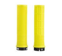 Oxford Driver Lock-on MTB Grips - Dual Profile for Outstanding Grip, Soft Ribbed Compound, Bar End Plugs Included | Trail & Urban Cycling