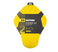 Oxford Dynamic 2.0 Back Protector Insert, Level 2 Motorcycle Protection | Motorbike Protective Insert for Back | Ultra Flexible, Yellow