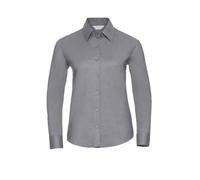 Oxford Easy-Care Long-Sleeved Shirt Russell Silver L