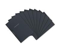 Oxford Elba 36411AZ Applications Folder 2 Part Cardboard for 30 DIN A4 Pages with Clip Fix System Set of 10 Charcoal